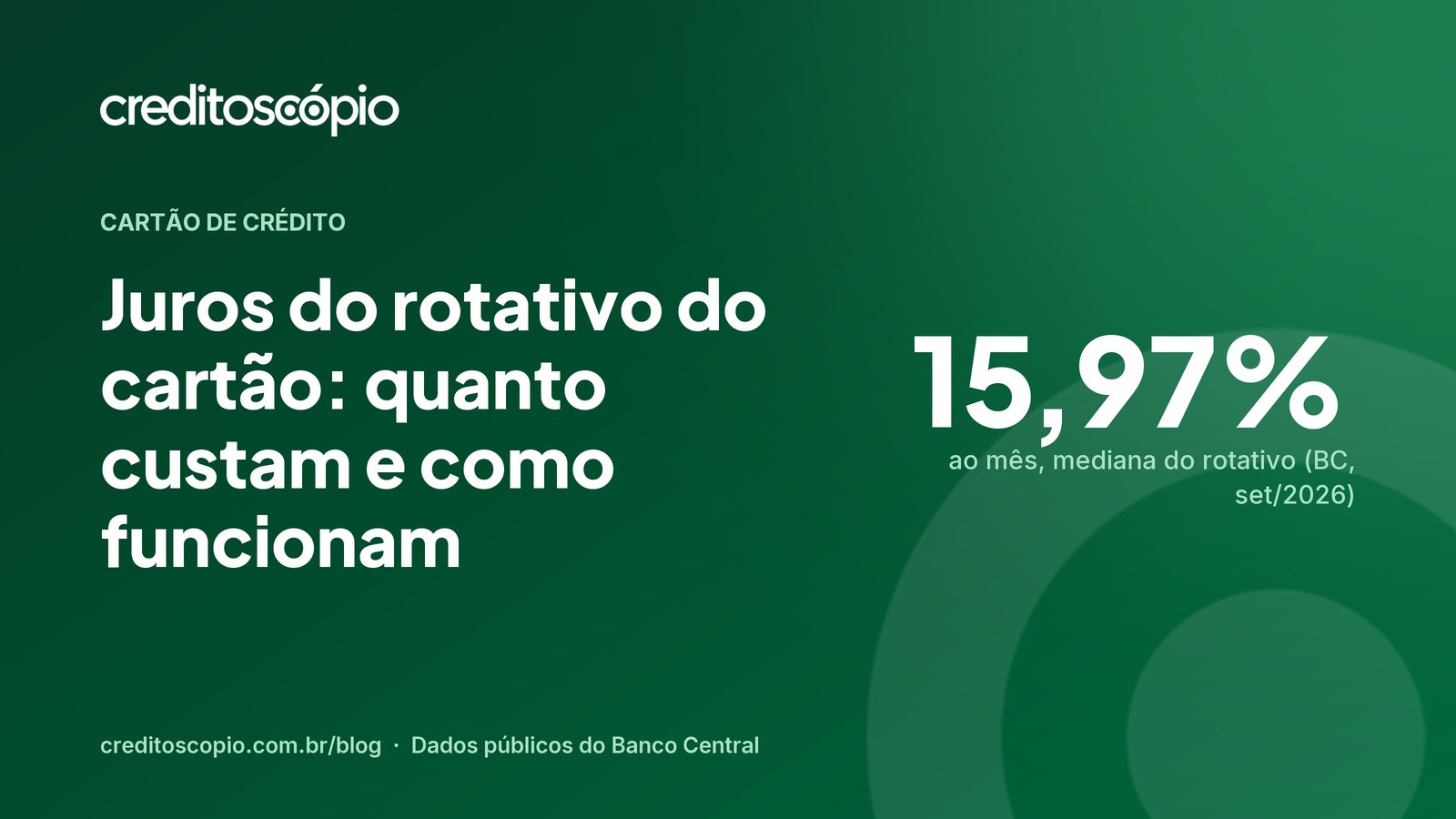 Juros do rotativo do cartão: quanto custam e como funcionam